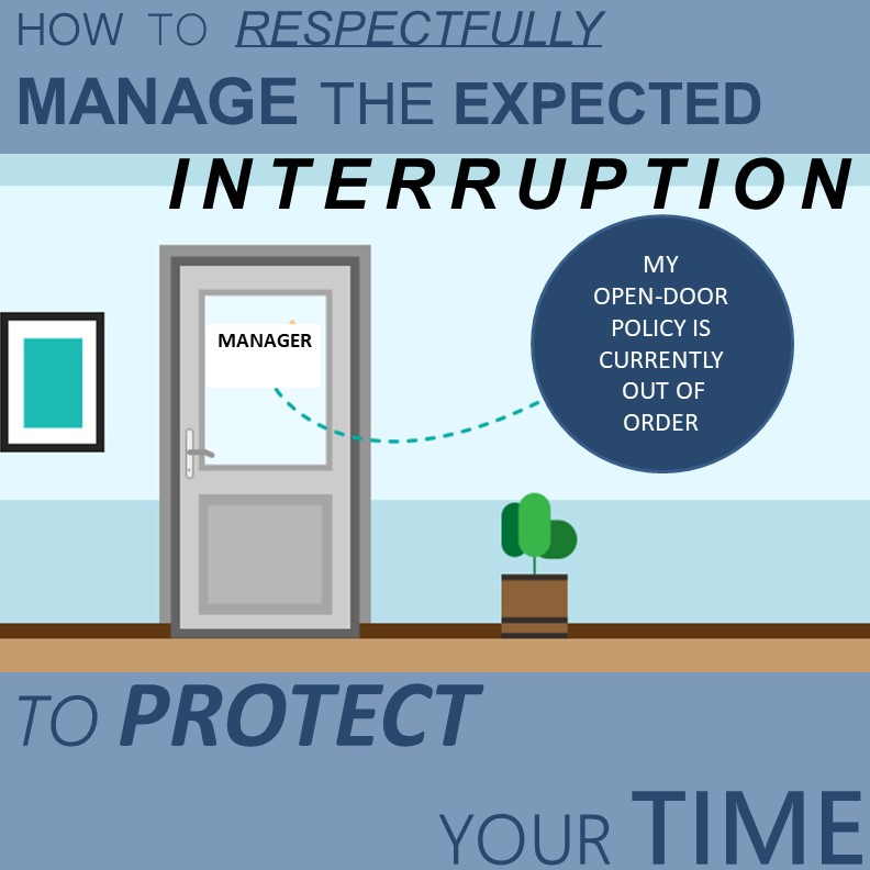 Time Management – How to Respectfully Manage the Expected Interruption