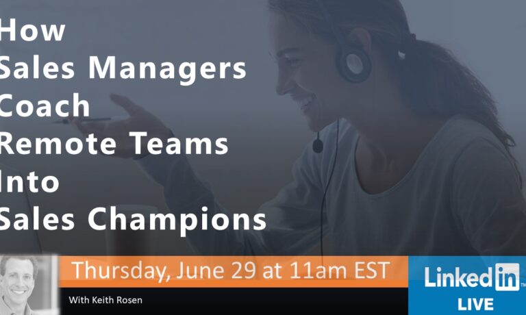 LIVE EVENT! How Sales Managers Coach Remote Teams Into Sales Champions