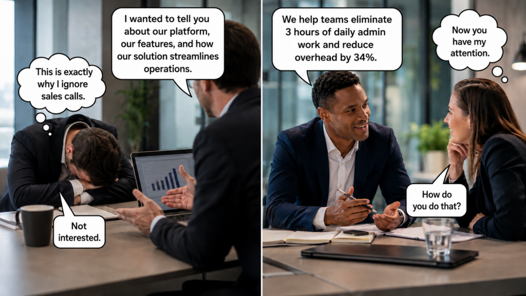 prospecting messaging sales conversations