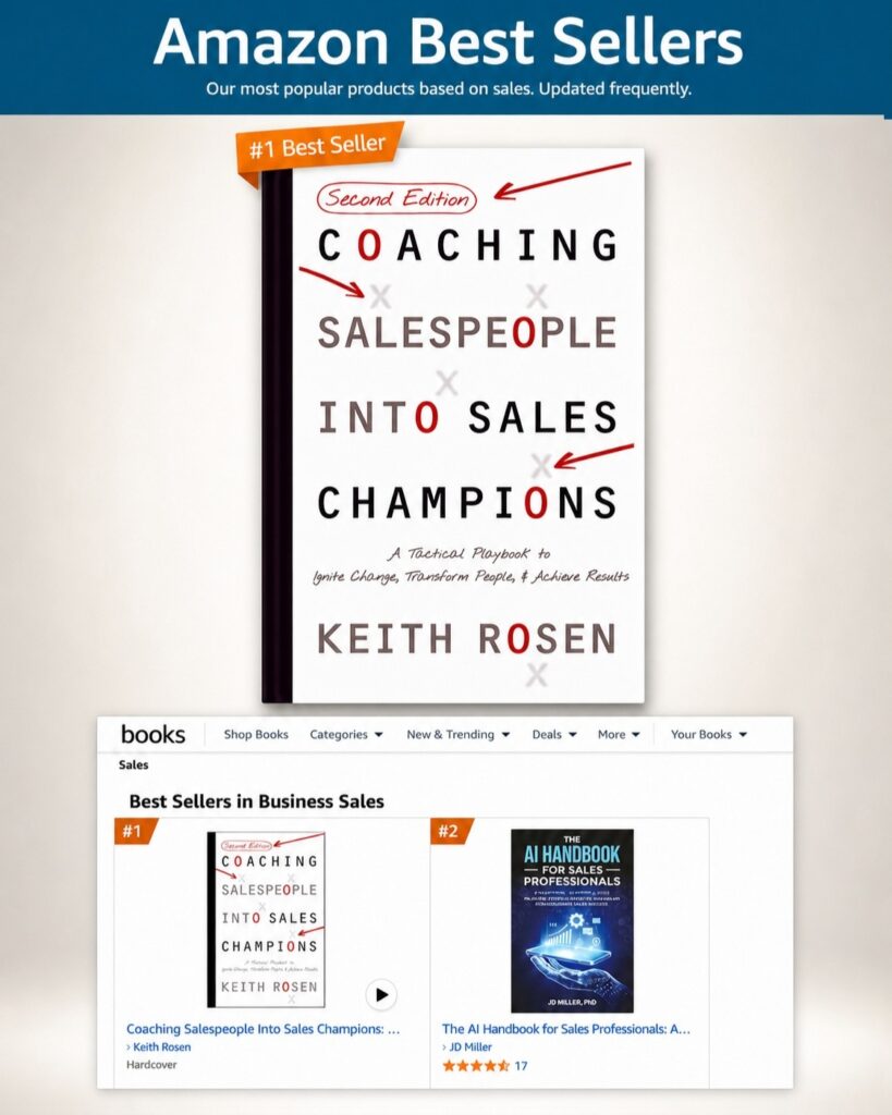 Amazon 1 Best Selling Sales Coaching Book By Keith Rosen4
